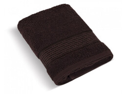 Froté ručník 50x100cm proužek 450g tmavě hnědá 